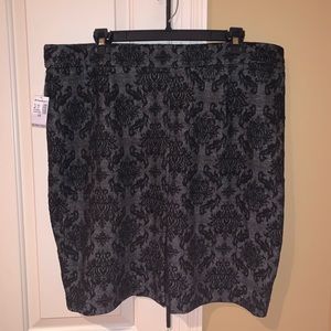 Black Paisley Skirt